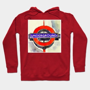 Abstract London Underground Sign Hoodie